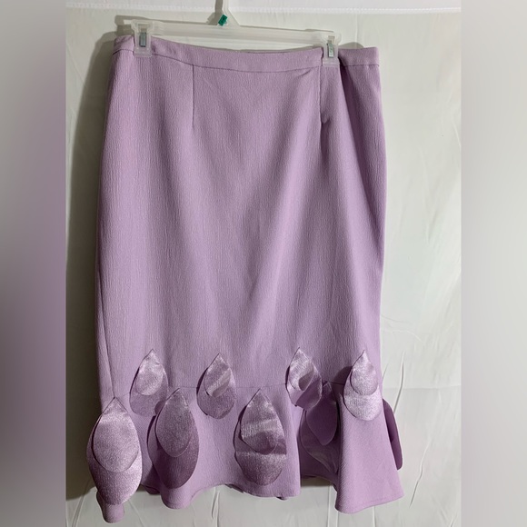 NWT- Midnight Velvet 3 piece lavender skirt, blouse & jacket suit. Sz:16 lined - Picture 9 of 12